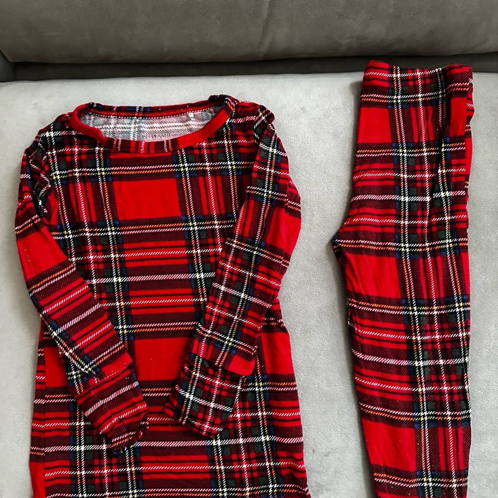 Posh peanut Christmas Tartan pajama’s